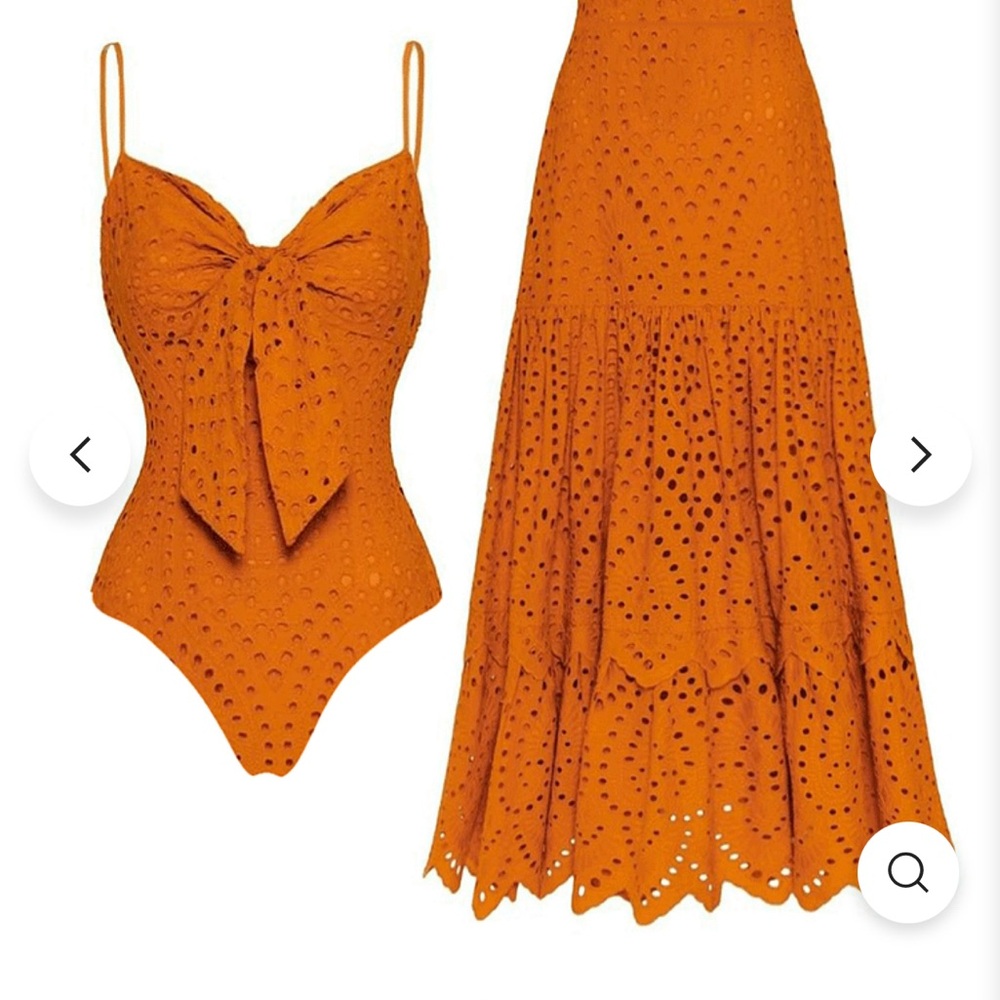 Swim set / 1 piece swimsuit and skirt